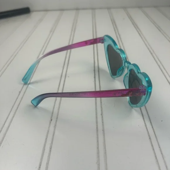 Disney Blue Heart-Shaped Sunglasses Kids Size with Purple  display picture 3